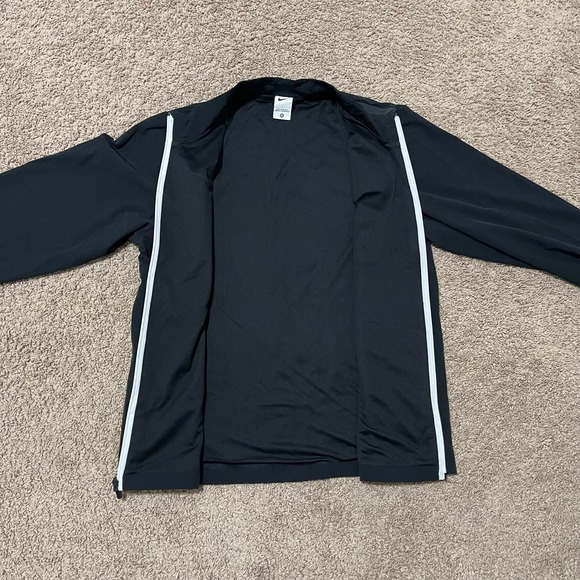 Nike Tigers Jacket Mens Large Black Snarling Tiger Full Zip Windbreaker Sample - Picture 8 of 13